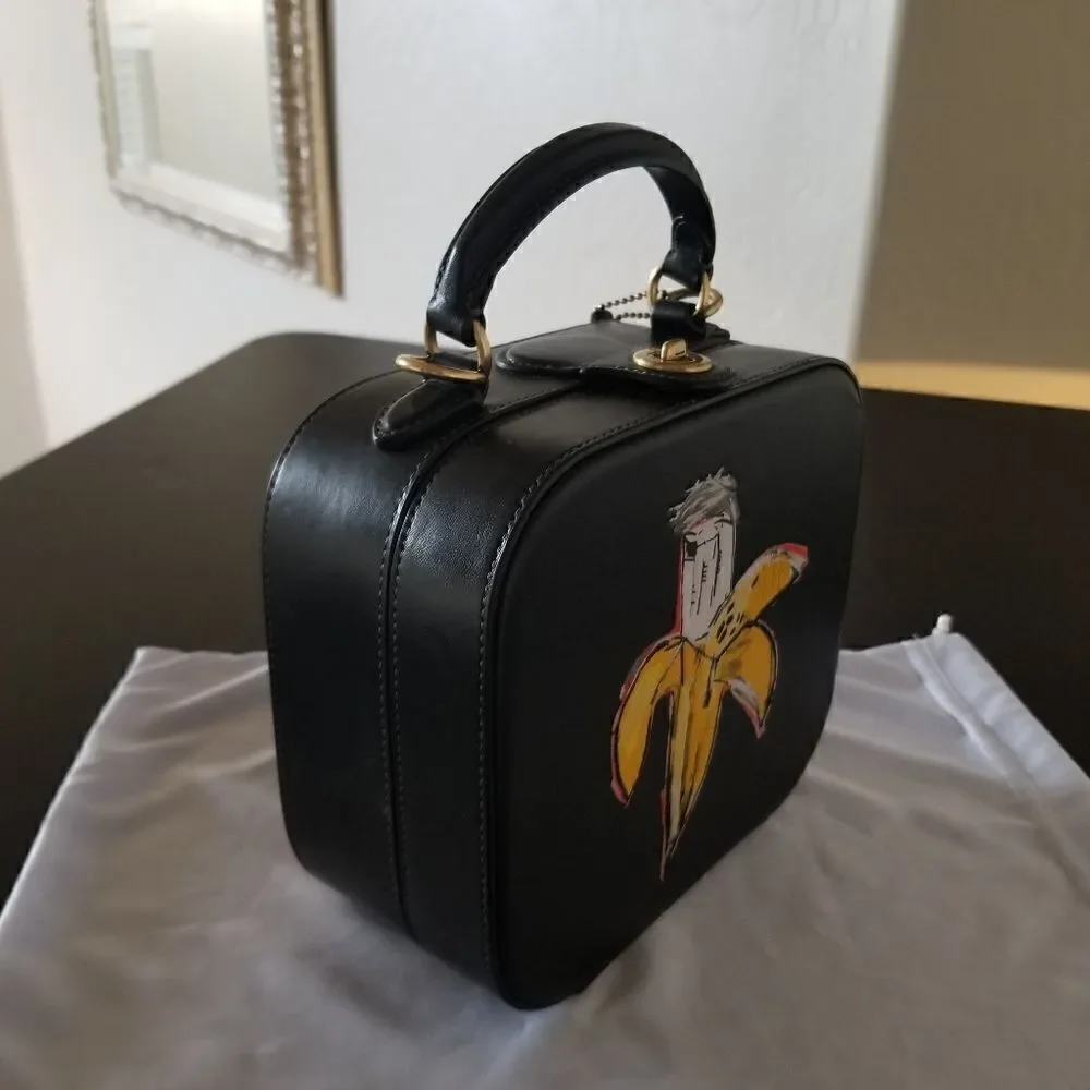 NWOT Coach Jean Michel Basquiat Square Box Bag